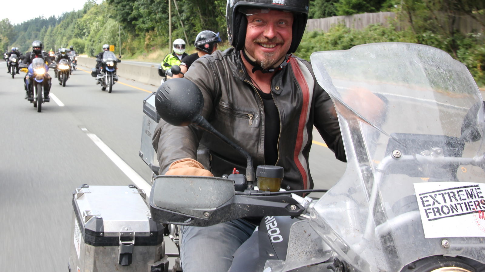 Boorman riding across South Africa for documentary