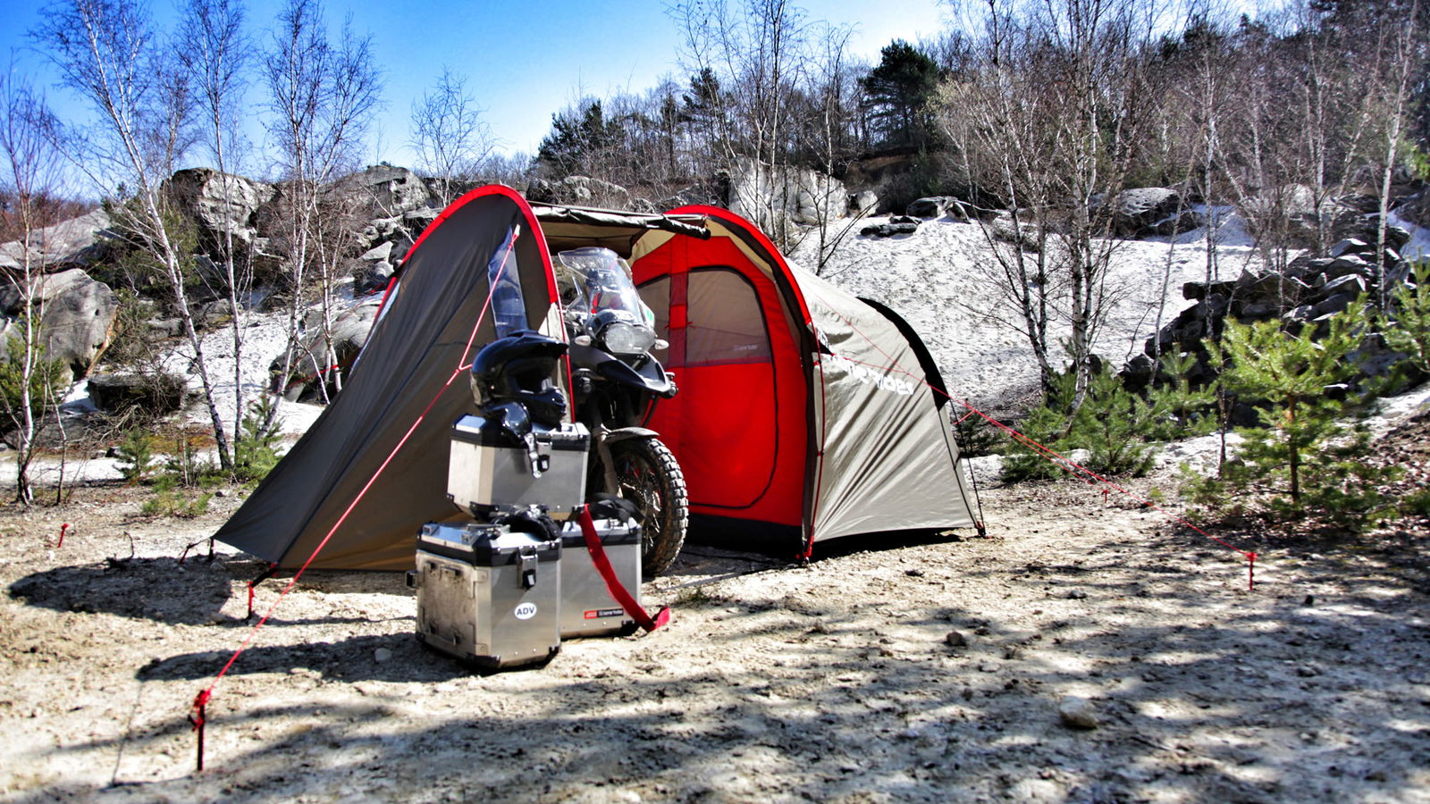 Go camping with your bike