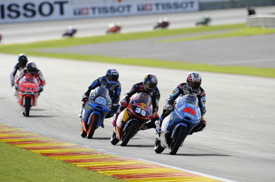 Maverick Vinales, Luis Salom, Alex Rins, 2013 Valencian Grand Prix. - Gold and Goose