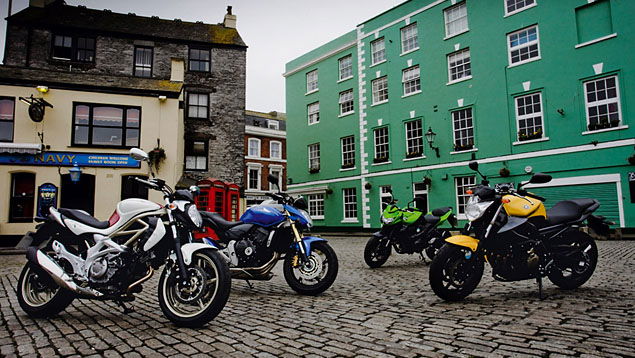 The Four Horsemen - Kawasaki Z750, Suzuki Gladius, Honda Hornet, Yamaha XJ6
