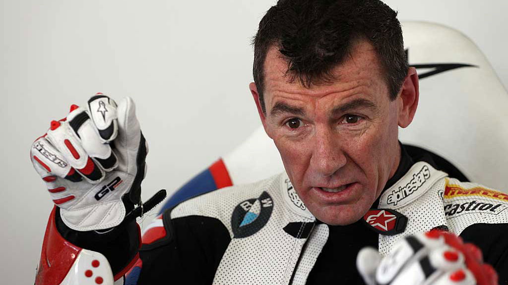 Troy Corser onboard BMW's HP4