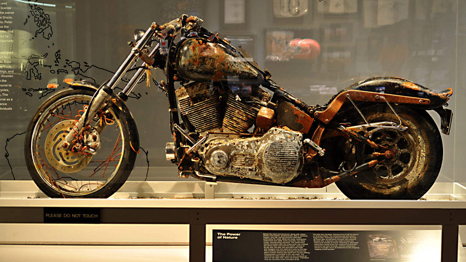 Tsunami Harley on display