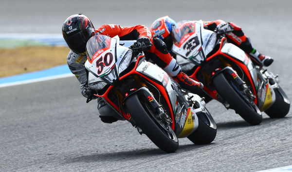 Sylvain Guintoli, Marco Melandri, Aprilia