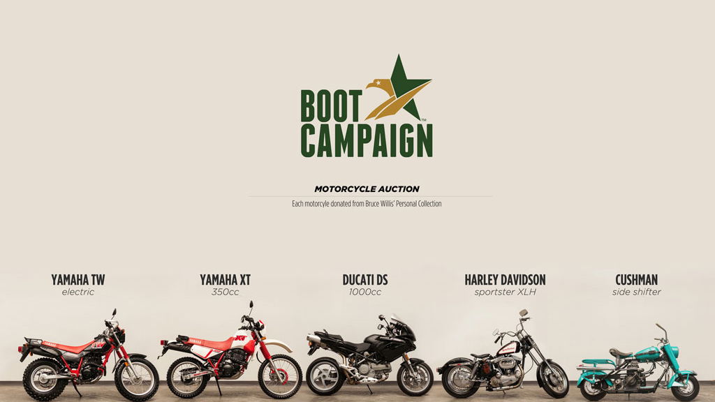 Bruce Willis auctions his motorcycles