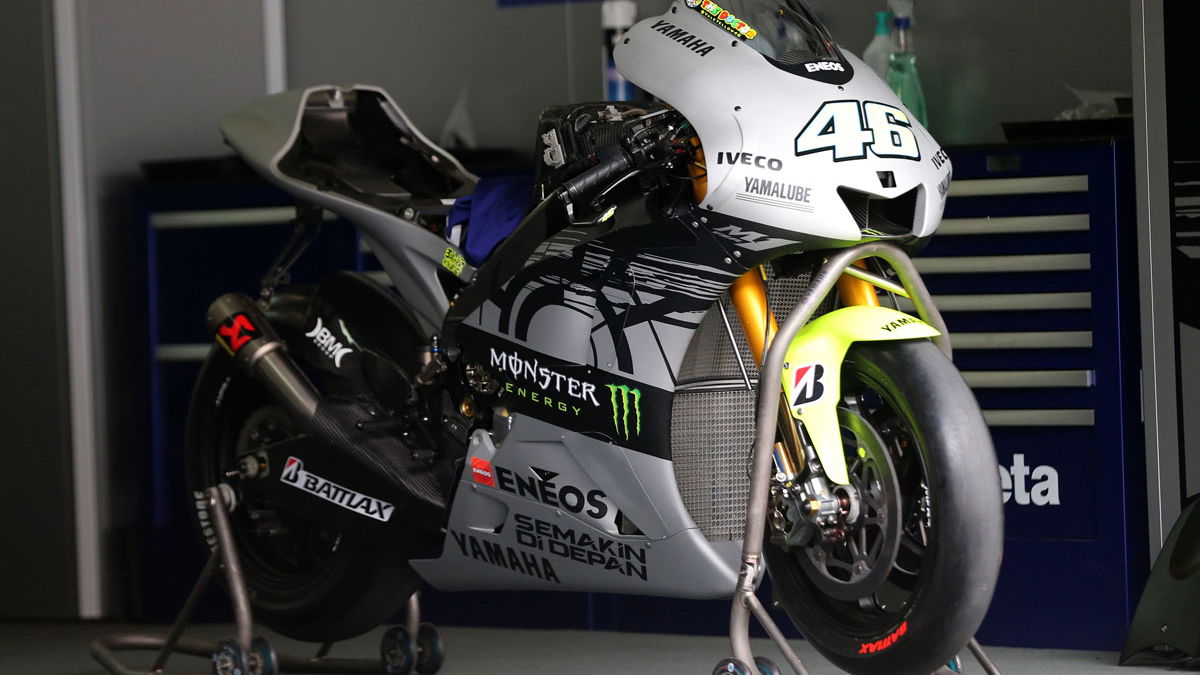 Rossi's test bike revealed
