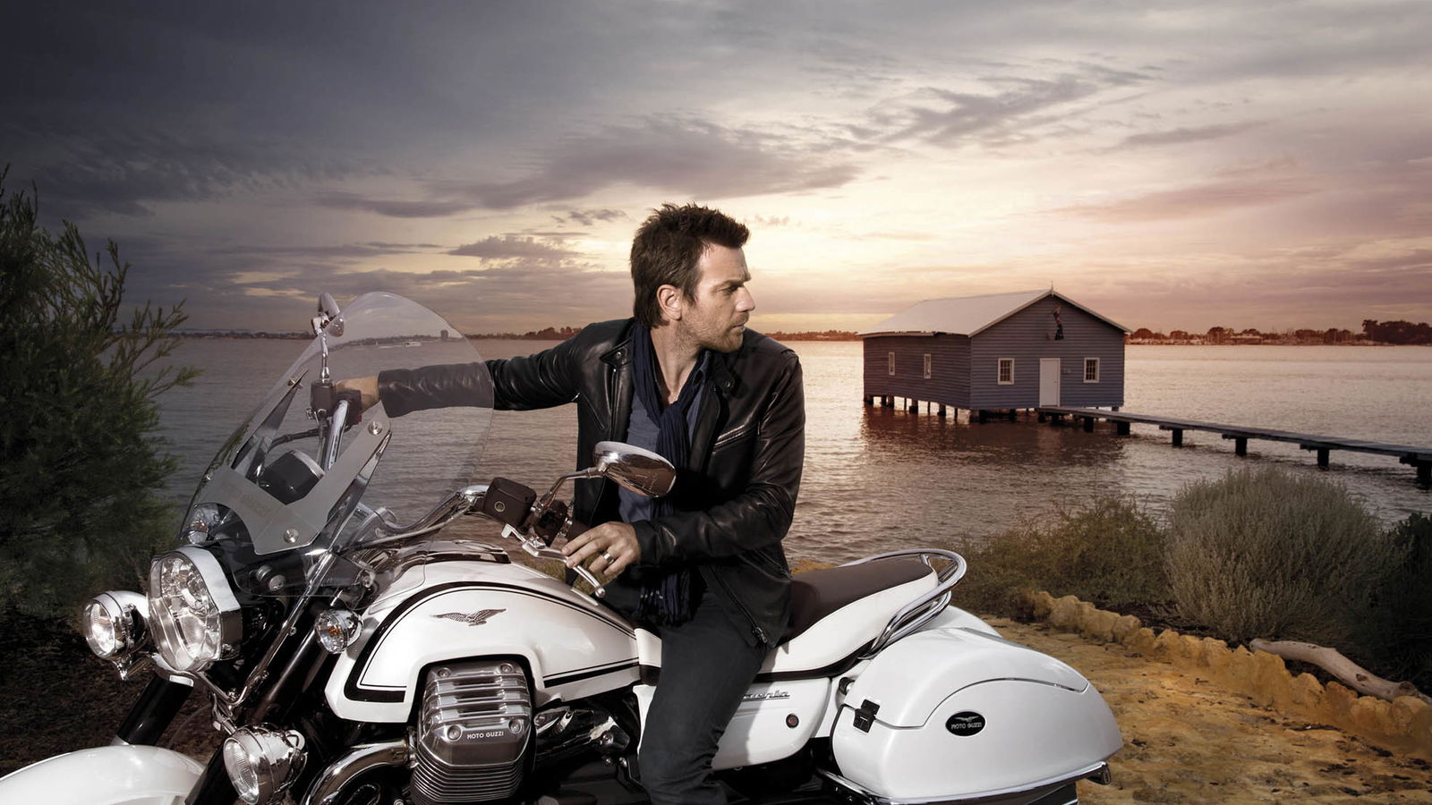 Ewan McGregor is 'the face' of the Guzzi 1400