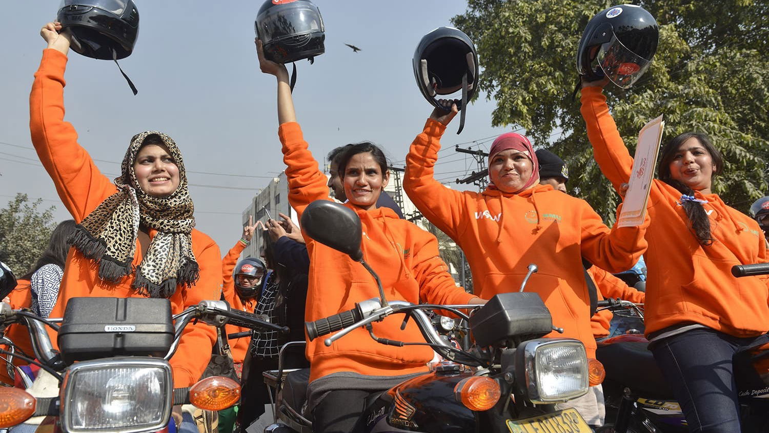 700 women given free bikes during Women on Wheels Rally