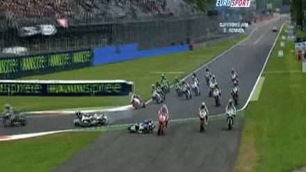 Video: Monza WSB first corner pile-up