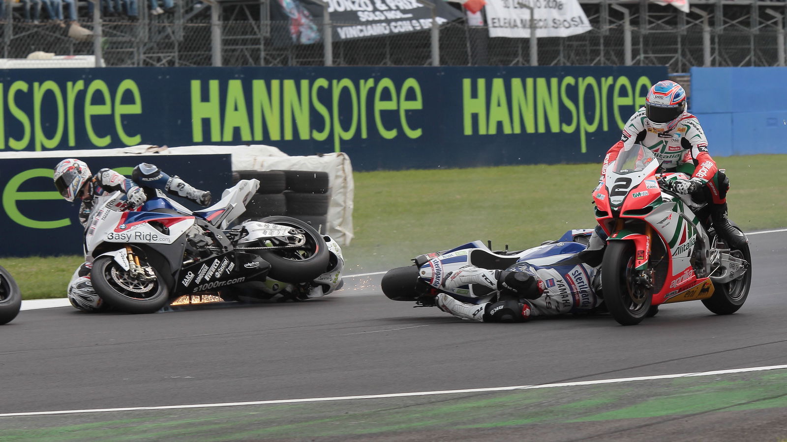 Pic special: Toseland Monza WSB crash