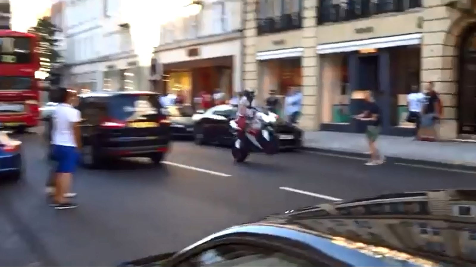 Sloane Street stuntman - don't give up the day job
