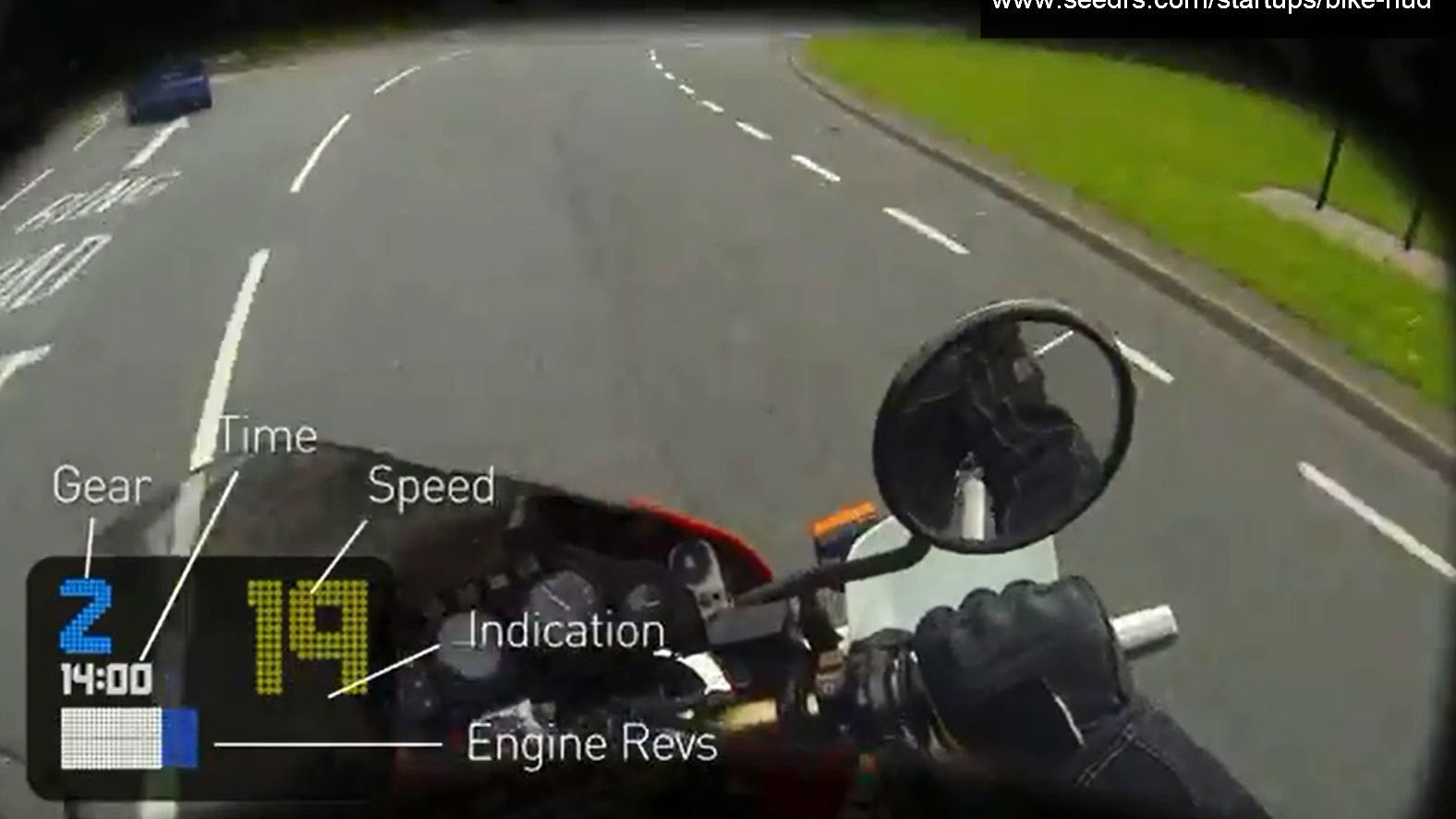 Video: motorcycle head-up-display to be launched next month