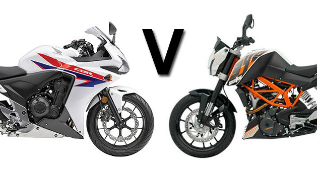 Versus: Honda CBR500R vs KTM Duke 390
