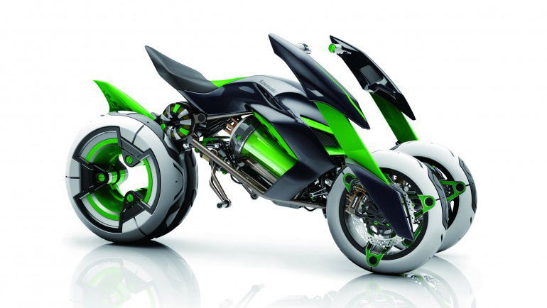 Kawasaki’s morphing electric trike