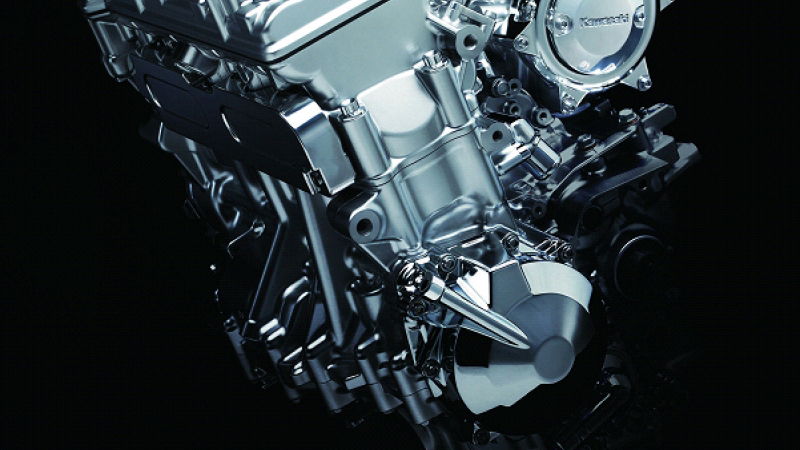 Kawasaki’s supercharged four-cylinder engine