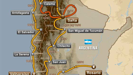 2014 Dakar Rally route released
