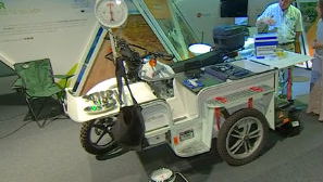Motorcycle pop-up health clinic