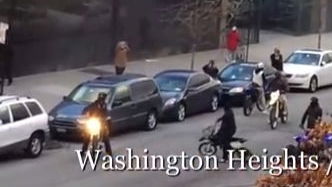 Video: biker gang cuts off street in Manhattan