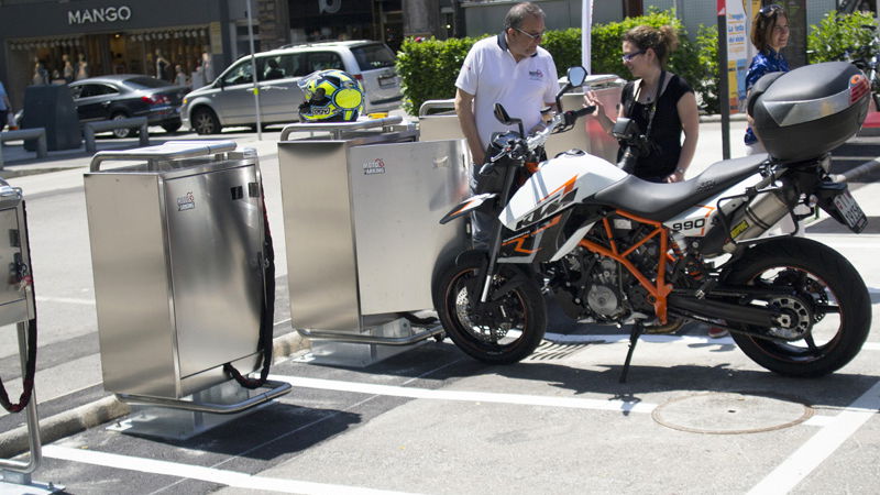 First motorcycle storage docks installed in the UK