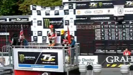Video: Martin storms off TT podium