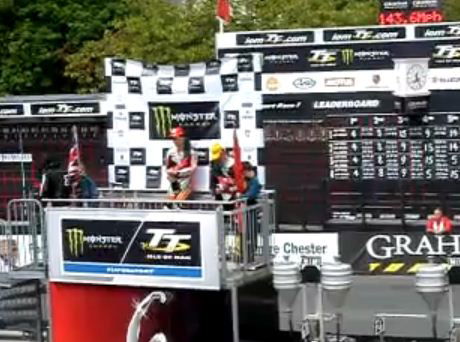 Video: Martin storms off TT podium