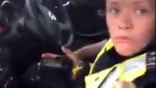 Speed trap cops drive off after confrontation