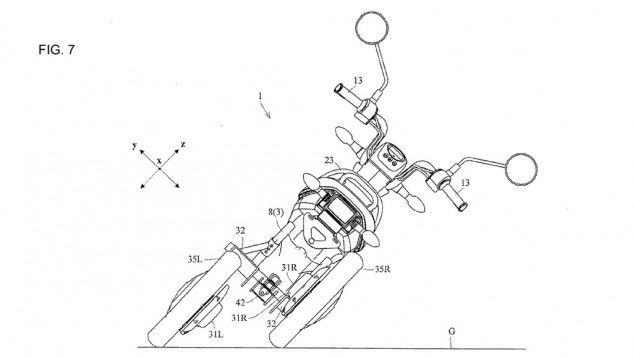 Yamaha files patents for leaning electric trike