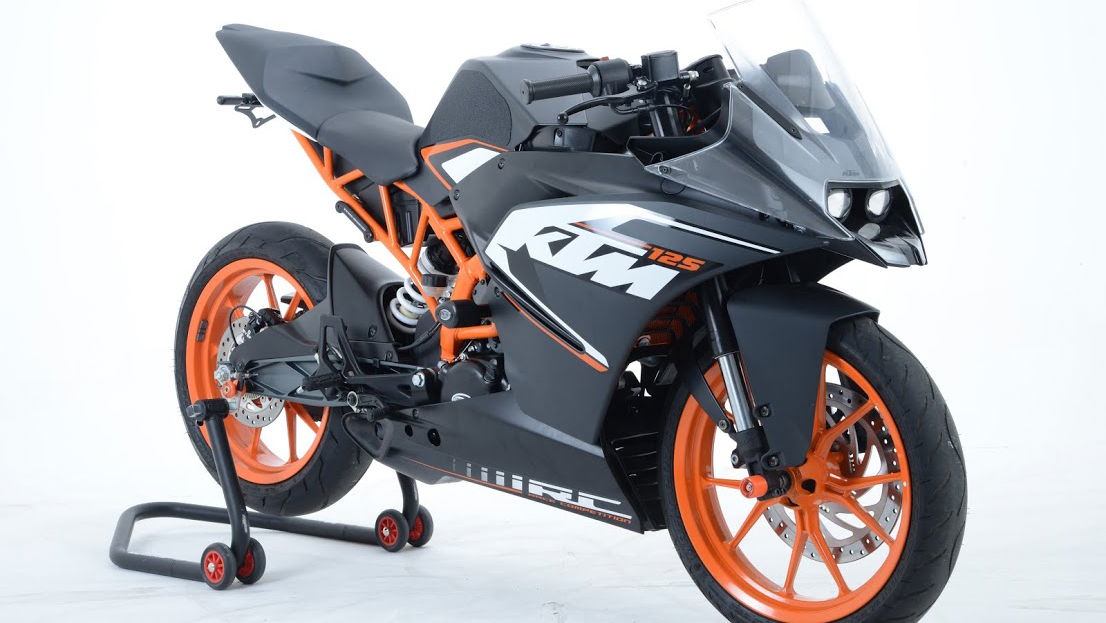 R&G's new crash protection range for KTM RC125