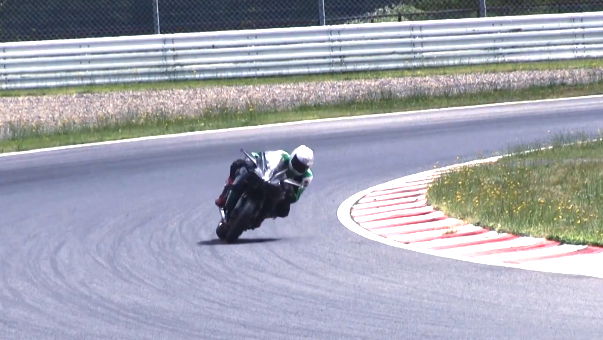 Video: Kawasaki Ninja H2R tested on track