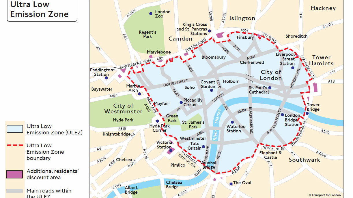 Pre-2007 motorcycles face £12.50 London toll