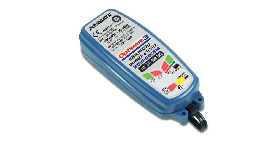 New: OptiMate 3 Global battery charger