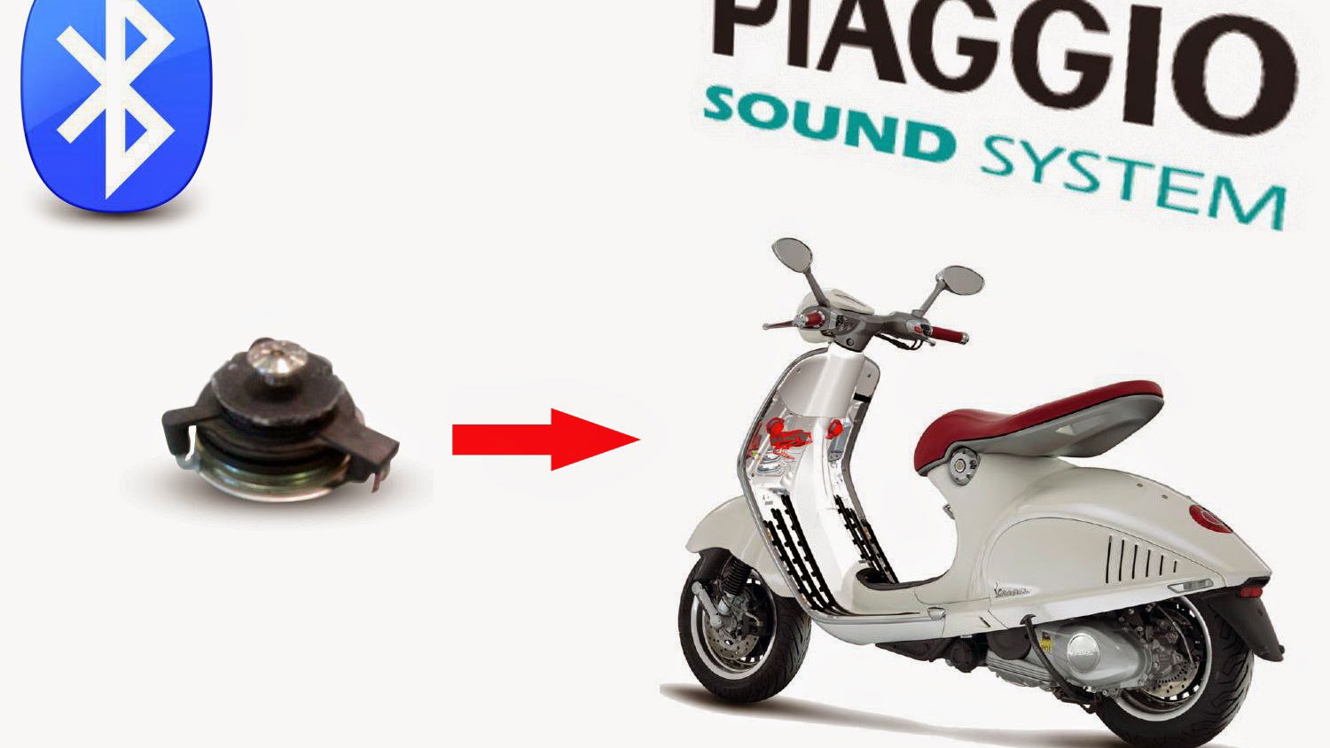 New: Bluetooth speakers for Piaggio scooters