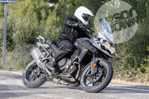 Revised Triumph Tiger Explorer spied