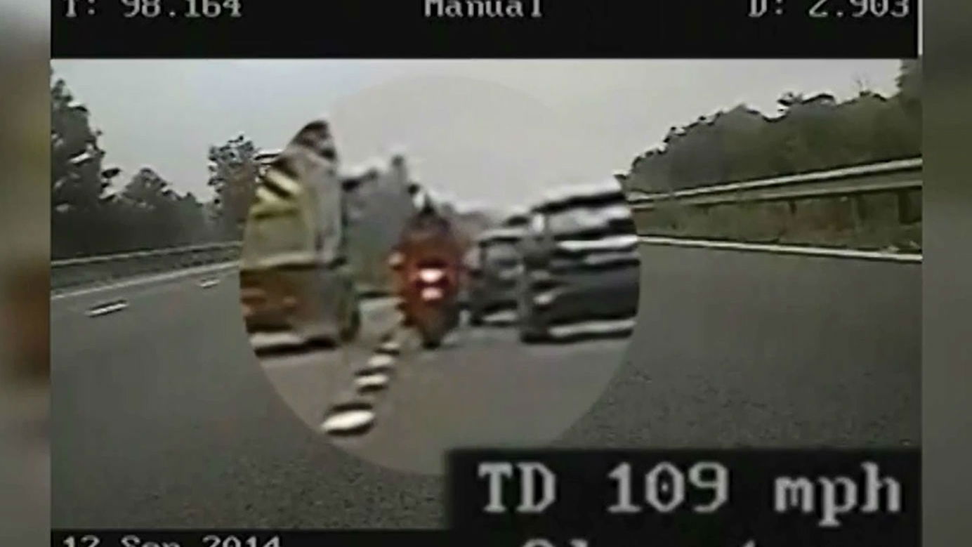 Video: fastest ever recorded UK speeder with pillion