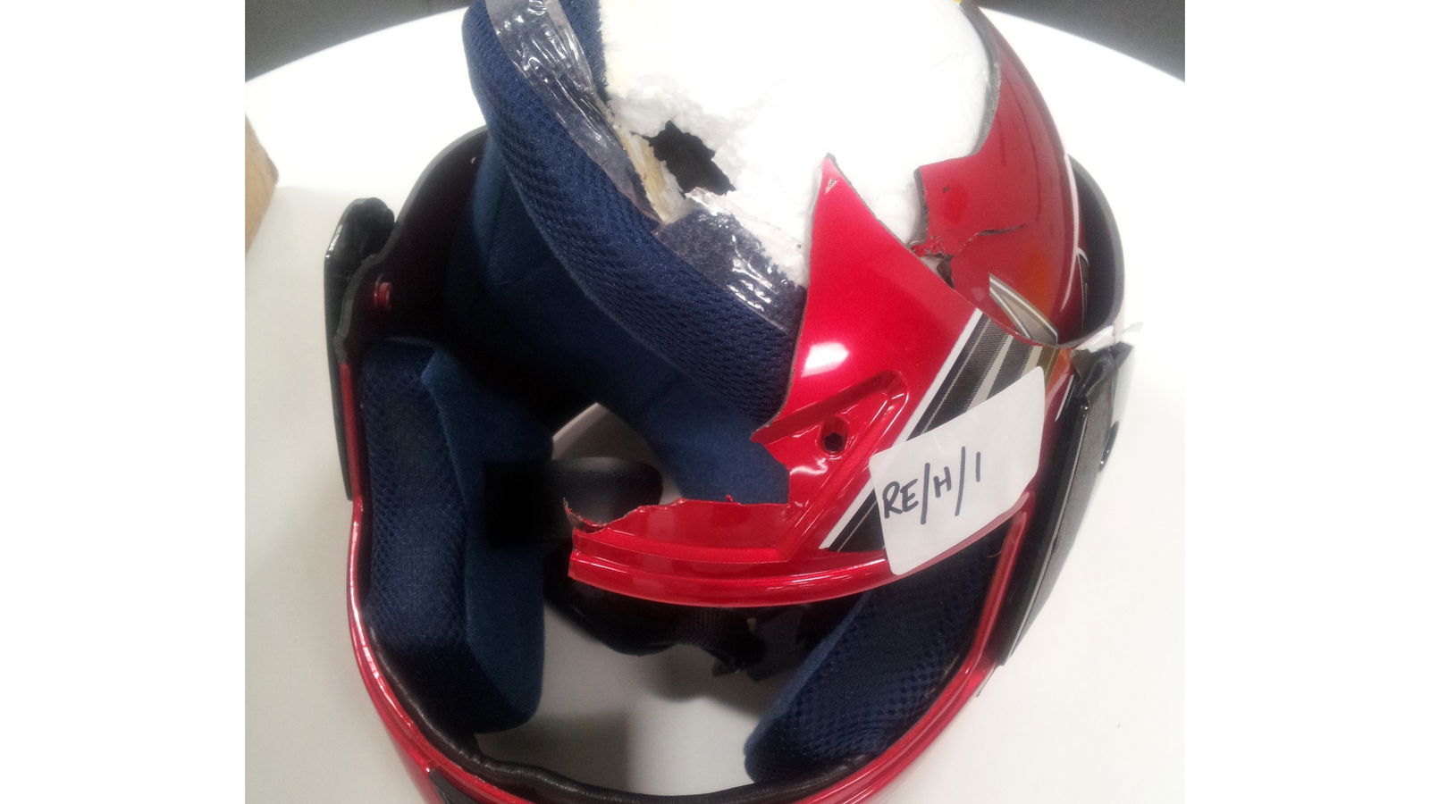 Dangerous helmet warning