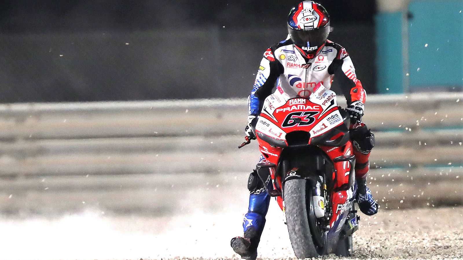 'Impossible' - broken wing sinks Bagnaia's MotoGP debut