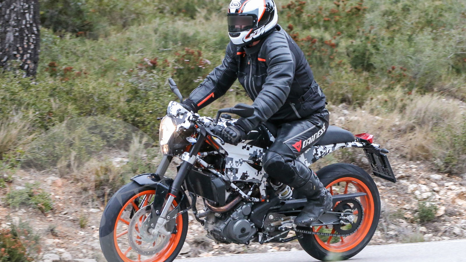Husqvarna Vitpilen caught on test