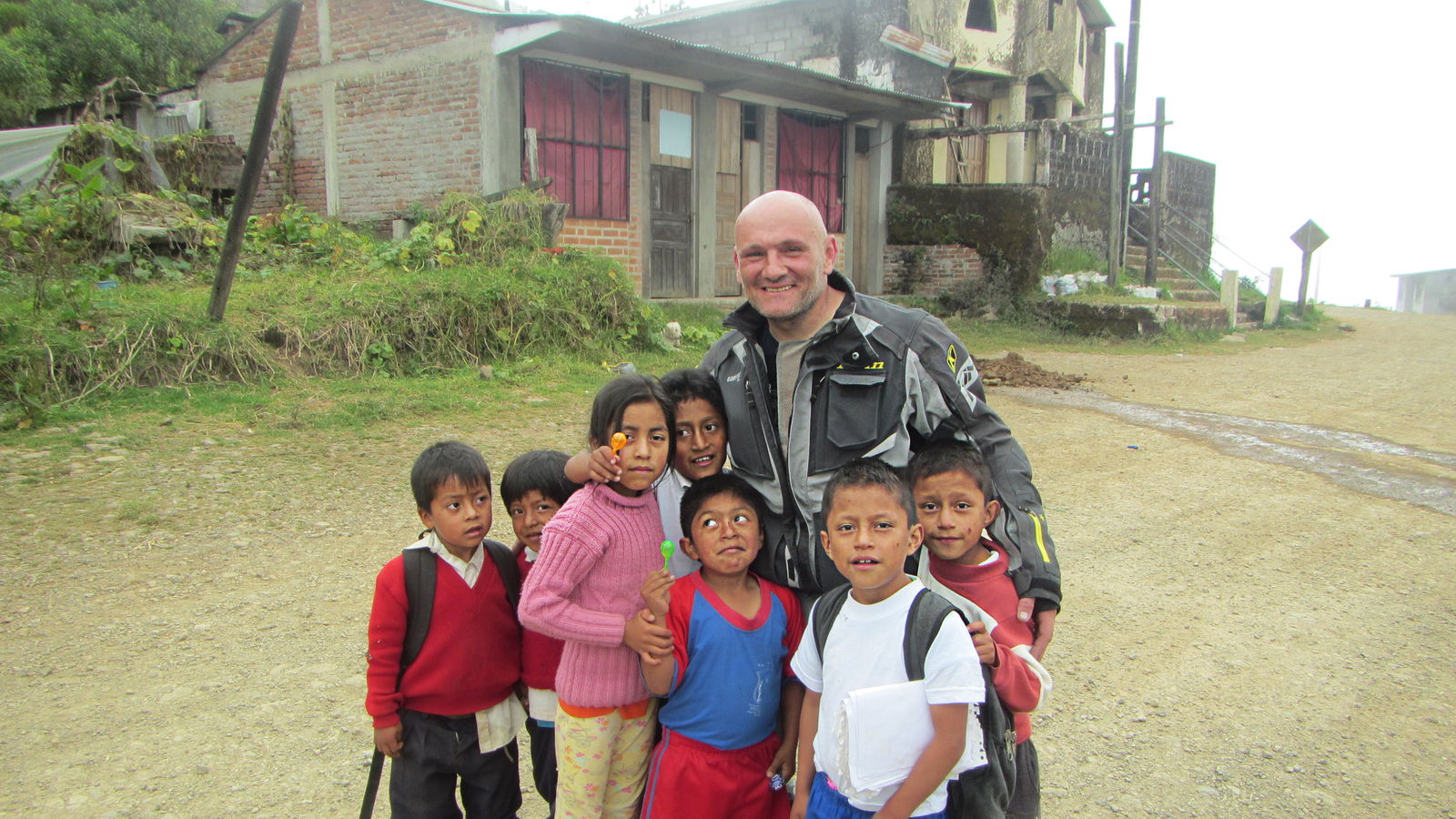 Bikers helping poor rural schools in South America