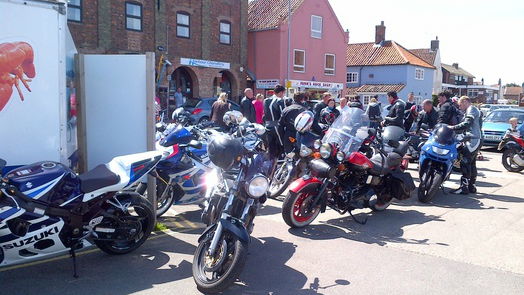 Wells harbour U-turn over bike parking