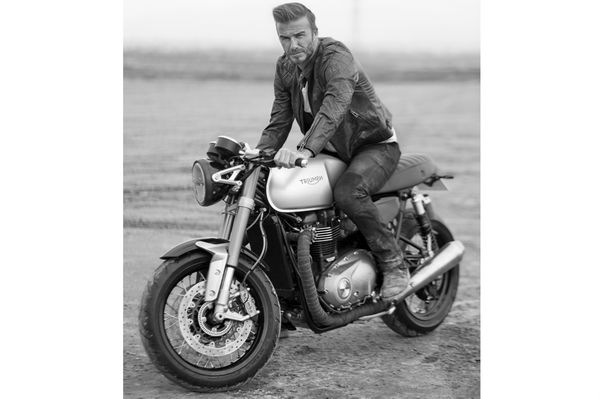 Beckham, Belstaff and the 2016 Triumph Bonneville