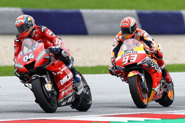 Andrea Dovizioso (Ducati MotoGP), Marc Marquez (Repsol Honda)