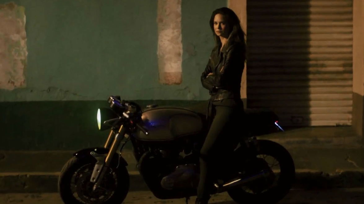 New water-cooled Triumph Bonneville seen in action in David Beckham film