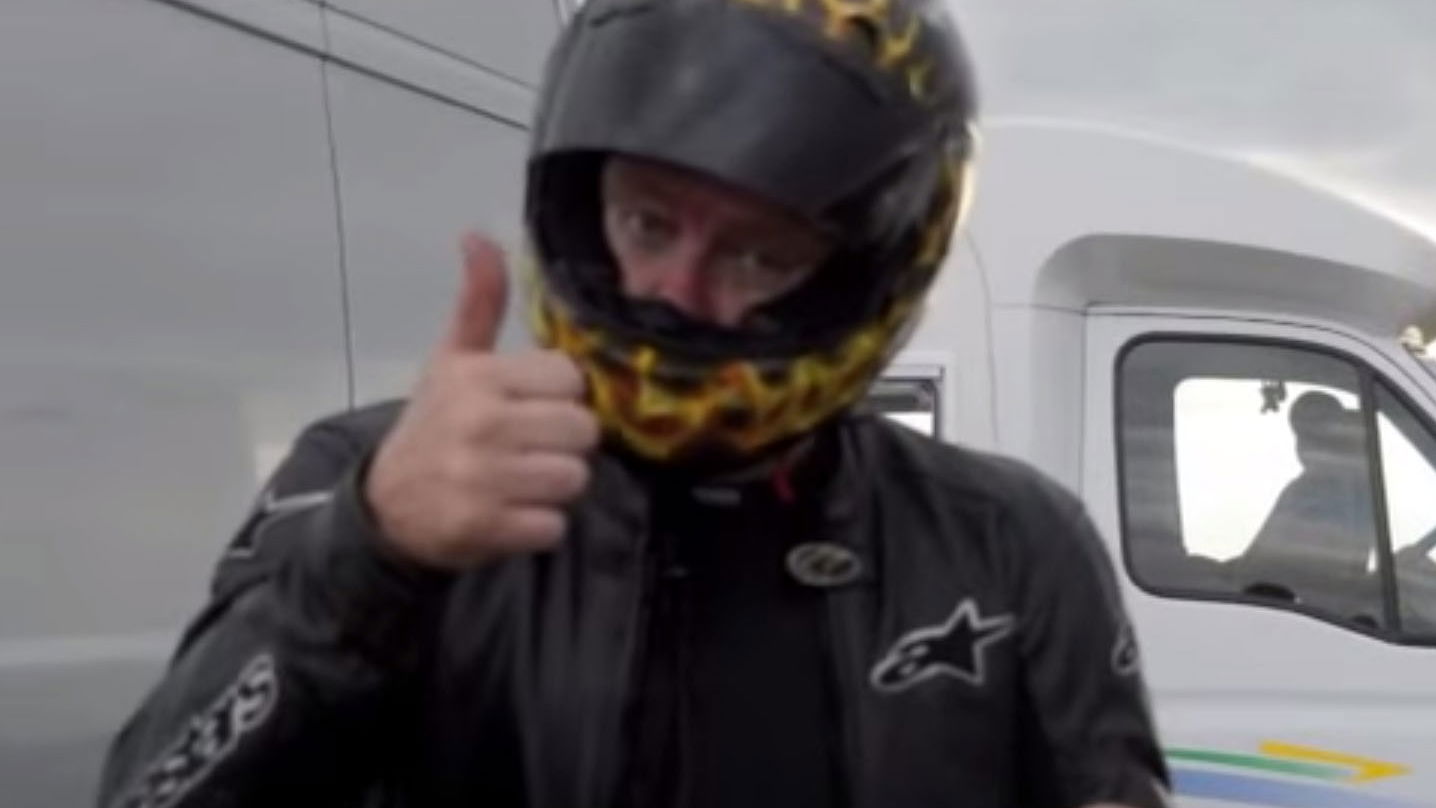 Gary Rothwell claims world wheelie speed record