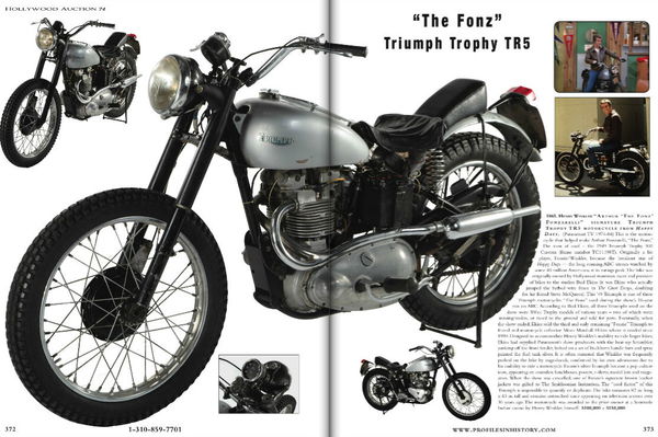 Fonzie’s Triumph Trophy up for auction