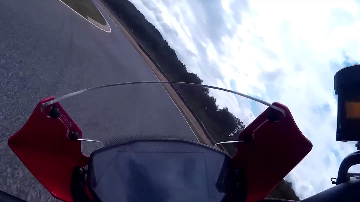 Ducati Monster 1200R onboard lap of Ascari