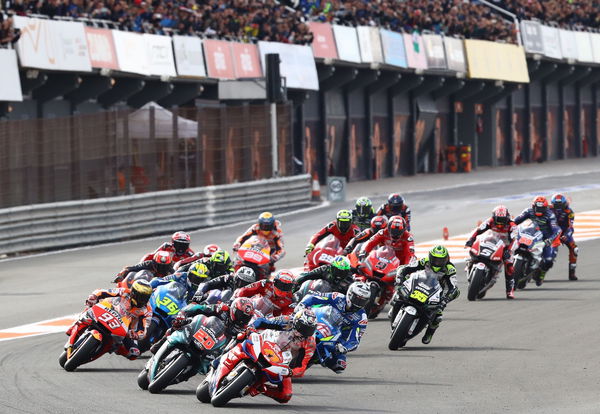 Valencia MotoGP start