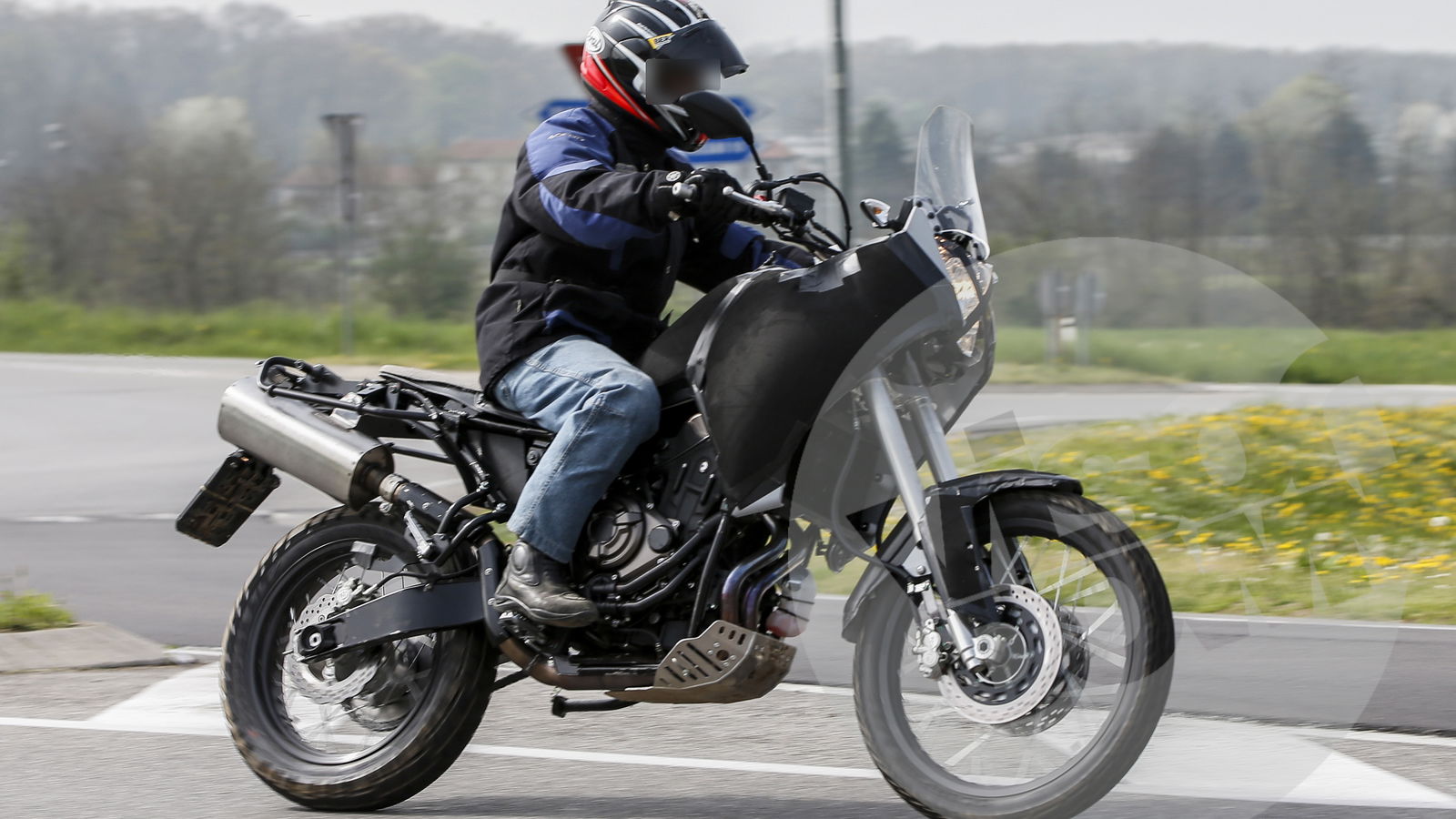 Yamaha MT-07 Ténéré spied