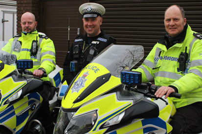 Motorcycle stolen in London as people stand and watch