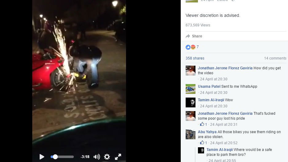 Bike theft caught on film - by bike thieves