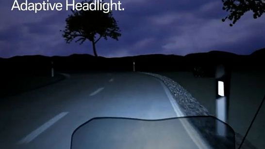 BMW Adaptive Headlight in action