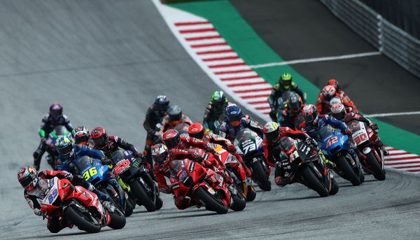 Start of the 2021 Styrian MotoGP